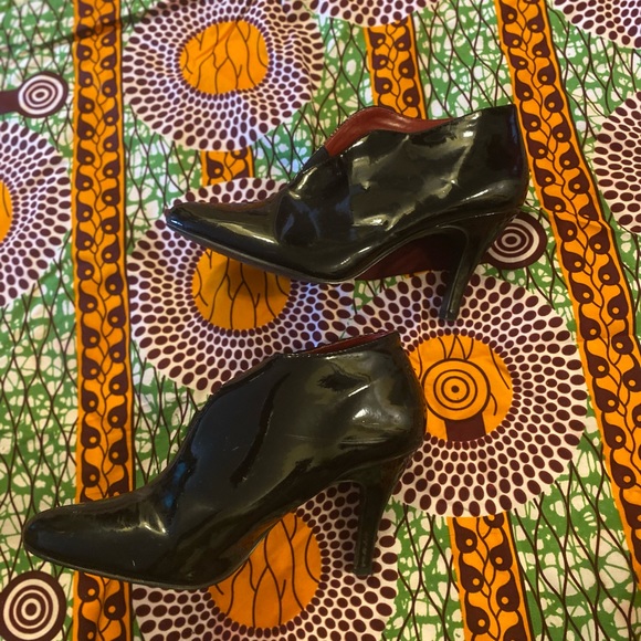 Black Patent Heeled Bootie - Picture 5 of 5
